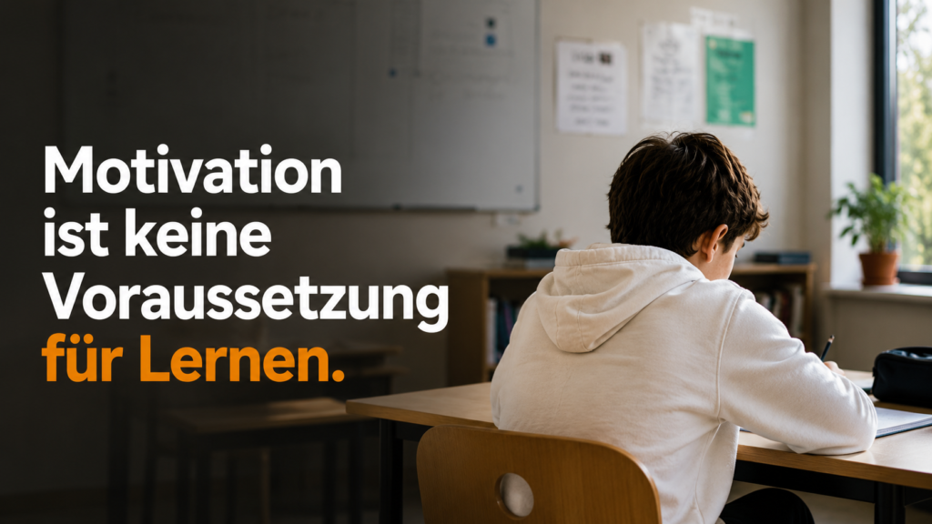 Mehr über den Artikel erfahren Motivation ist keine Voraussetzung für Lernen.